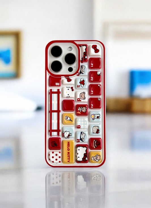 Red Kawaii Keypop Phone Case