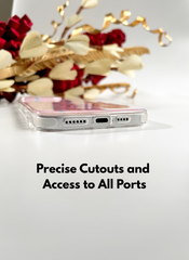 Sweetheart Love Ribbon Case with Charm for iPhone 15 Pro Max