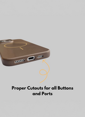Brown Solid Silicone Case for iPhone 16 Plus
