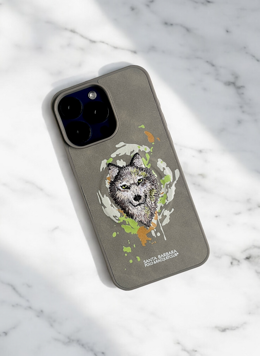 Santa Barbara Grey Wolf Case for iPhone 16 Plus