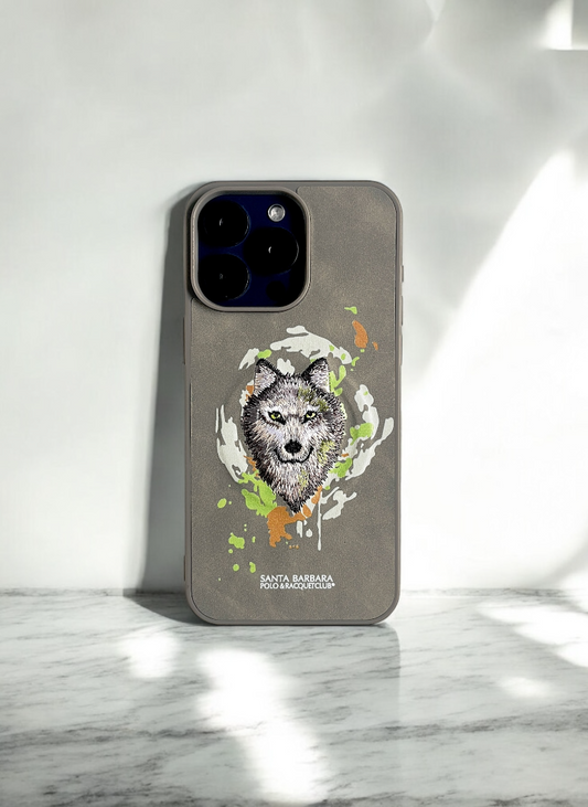 Santa Barbara Grey Wolf Case for iPhone 16 Plus