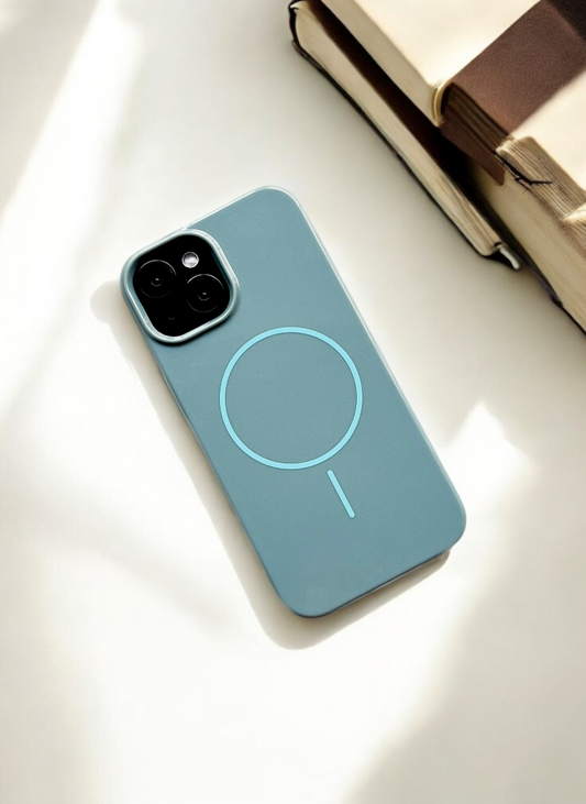 Morning Mist Solid Silicone Case for iPhone 15