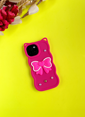 Pink BowTied Babe Sling Case for iPhone 15