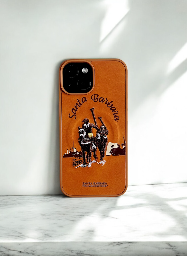 Santa Barbara Legacy Tan Embroidered Case for iPhone 16 Plus