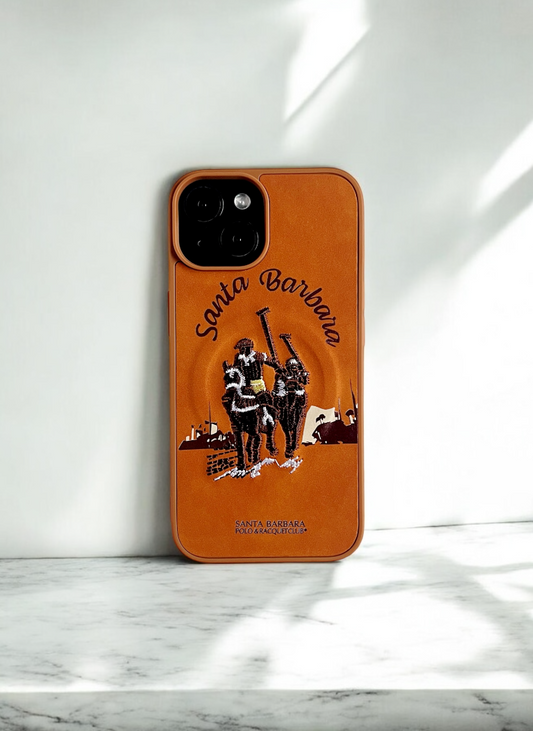Santa Barbara Legacy Tan Embroidered Case for iPhone 16 Plus