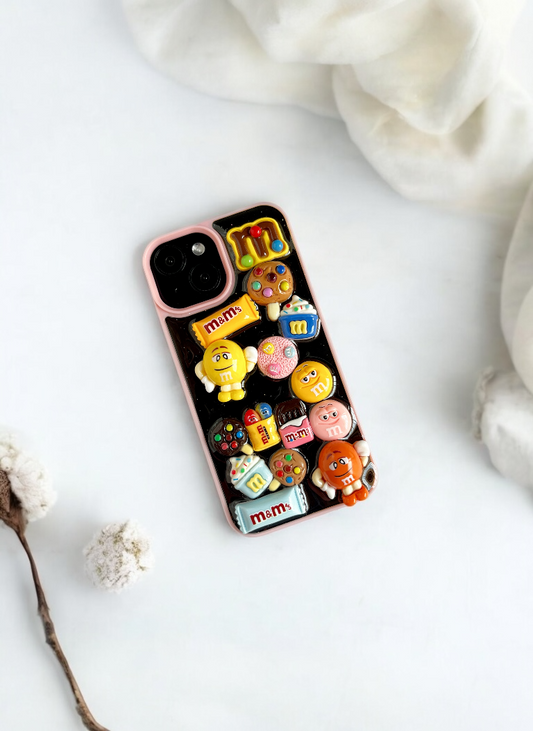Pink ChocoMania M&M Candy Case for iPhone 13