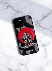 Santa Barbara Black Grey Camo Case for iPhone 15