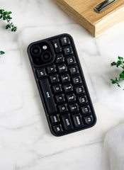 Black Kawaii Keypop Case for iPhone 15