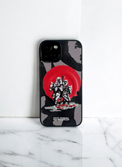 Santa Barbara Black Grey Camo Case for iPhone 15