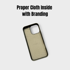 Nimmy Grey Bear Shockproof Embroidery PU Leather Phone Case