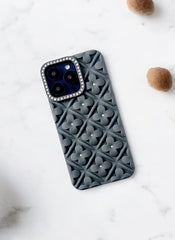 Grey Blossom 3D Flower Phone Case