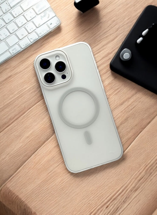 Silver Ring Clear Case with Anti Yellow Protection
