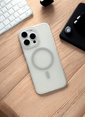 Silver Ring Clear Case with Anti Yellow Protection