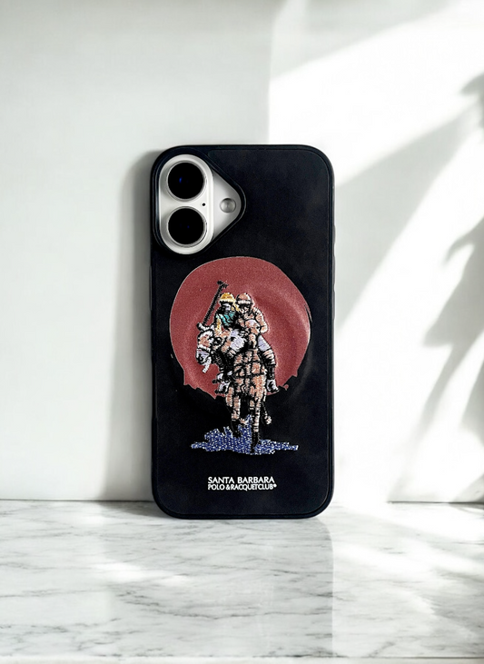 Santa Barbara Midnight Black Warrior Case for iPhone 16 Plus