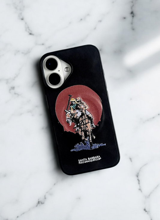 Santa Barbara Midnight Black Warrior Case for iPhone 16 Plus