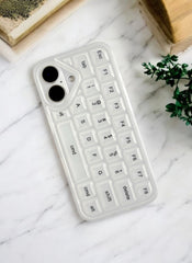 White Kawaii Keypop Phone Case