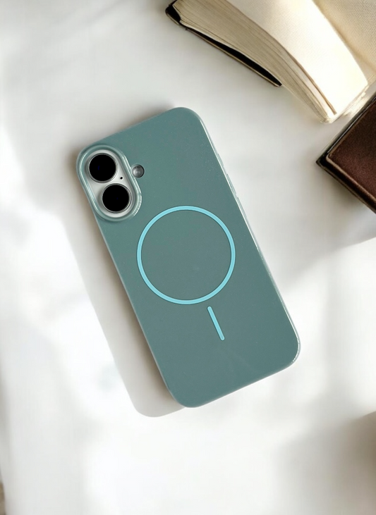 Morning Mist Solid Silicone Case for iPhone 16 Plus