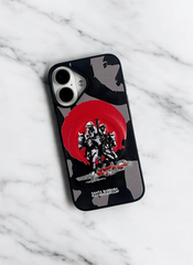 Santa Barbara Black Grey Camo Case for iPhone 16 Plus