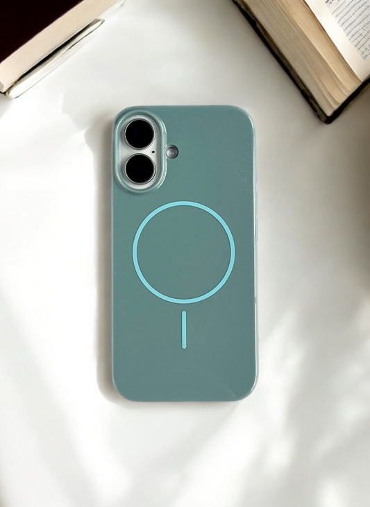 Morning Mist Solid Silicone Case for iPhone 16 Plus