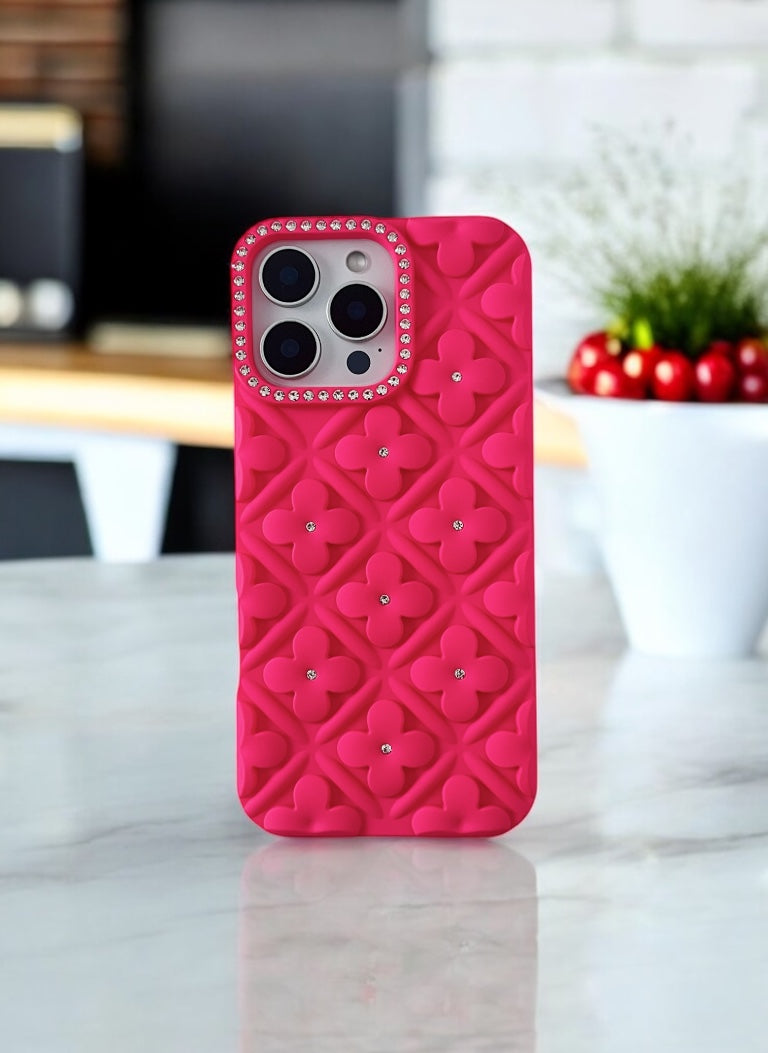 Hot Pink 3D Case for iPhone 16 Pro Max