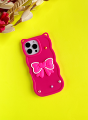 Pink BowTied Babe Sling Case for iPhone 16 Pro