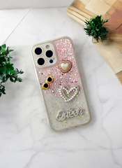 Pink Glitter Queen Case for iPhone 15 Pro Max