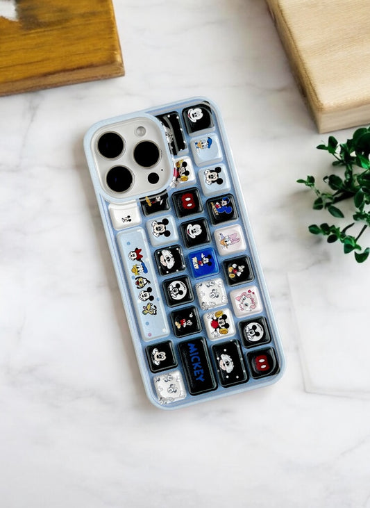 Blue Mist Kawaii Keypop Case for iPhone 15 Pro Max