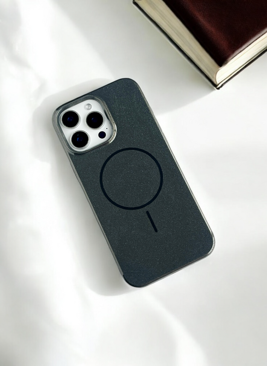 Black Solid Silicone Case for iPhone 15 Pro Max