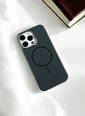Black Solid Silicone Case for iPhone 15 Pro