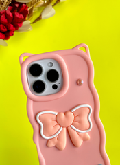 Baby Pink BowTied Babe Sling Case for iPhone 15 Pro Max