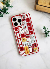 Red Kawaii Keypop Case for iPhone 16 Pro Max