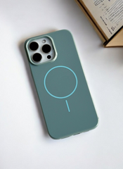 Morning Mist Solid Silicone Case for iPhone 15 Pro