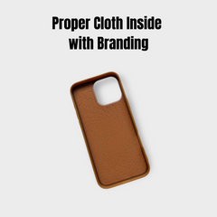 Nimmy Bronze Brown Bear Shockproof Embroidery PU Leather Phone Case