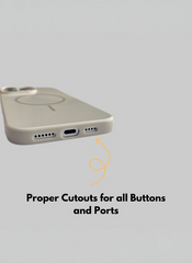 Cream Solid Silicone Case for iPhone 16 Plus