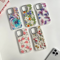 Elegant Floral iPhone Case with Colorful Wildflowers Pattern