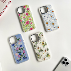 Elegant Floral Bliss Case- Daisy Dream Blue Flowers