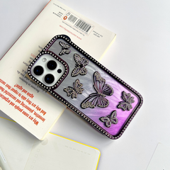 Butterfly Design Purple Color Case for iPhone