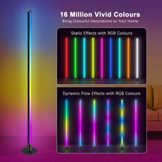 MoodRay RGB Led Standing Corner Floor Lamp by Buzz Street™