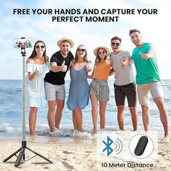 Q05 Bluetooth Selfie Stick Foldable Multi-Functional Tripod