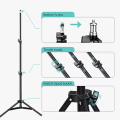 Portable 7ft Long Tripod Stand With Adjustable Mobile Holder by Buzz Street™