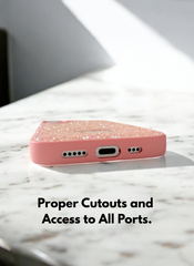 Pink Crystal Glitter Bae Case for iPhone 16 Plus