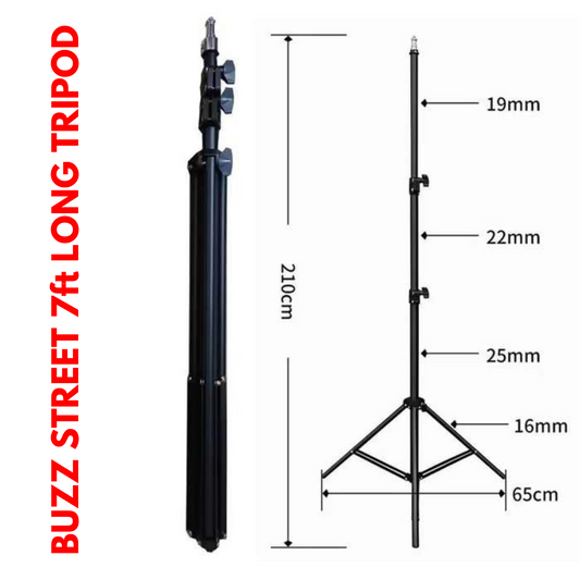 Portable 7ft Long Tripod Stand With Adjustable Mobile Holder by Buzz Street™