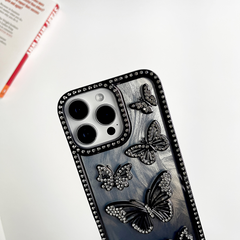 Butterfly Design Black Color Case for iPhone