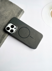 Black Solid Silicone Case for iPhone 16 Plus
