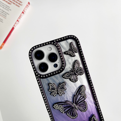 Butterfly Design Purple Color Case for iPhone