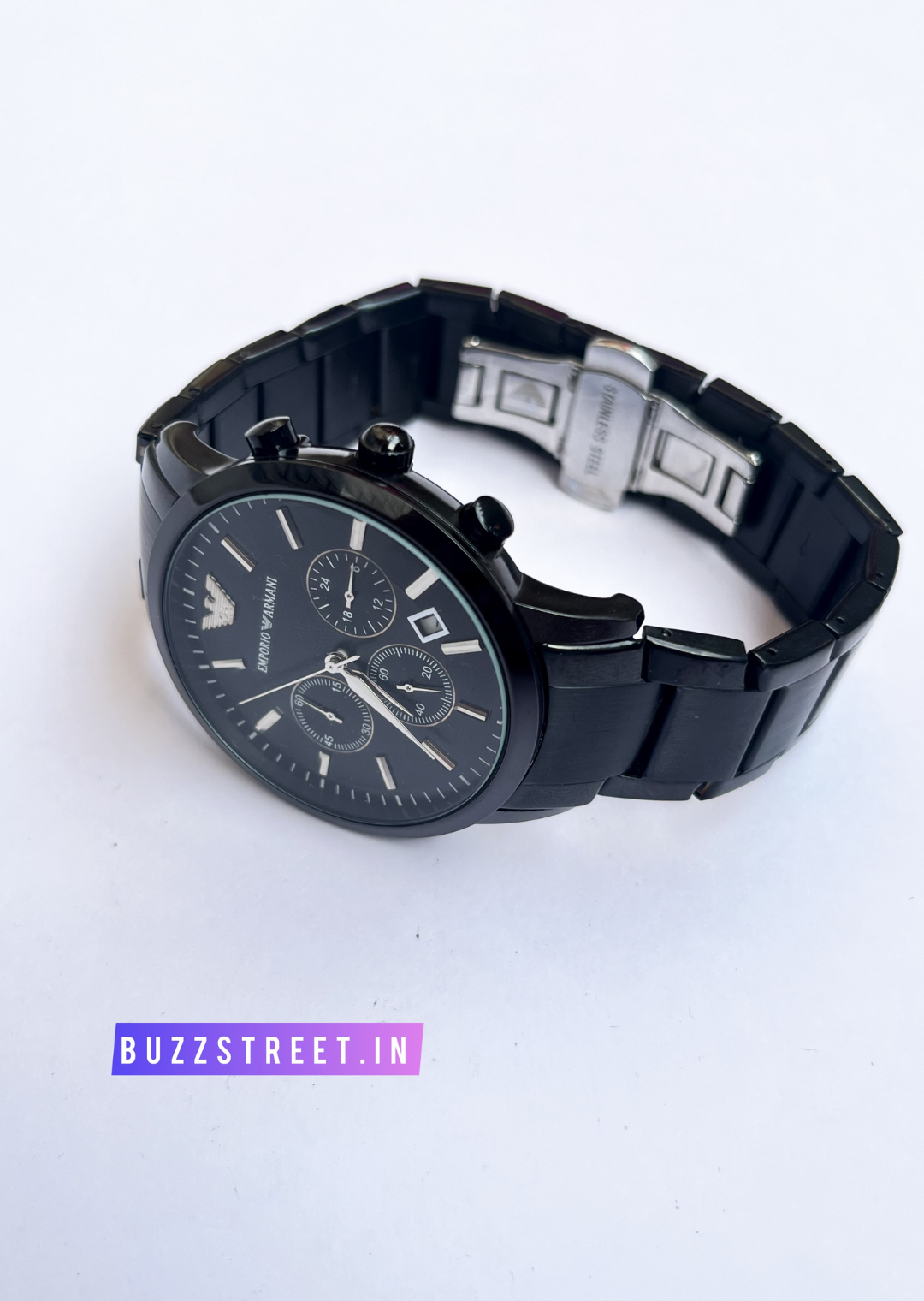 Armani Black Watch For Men