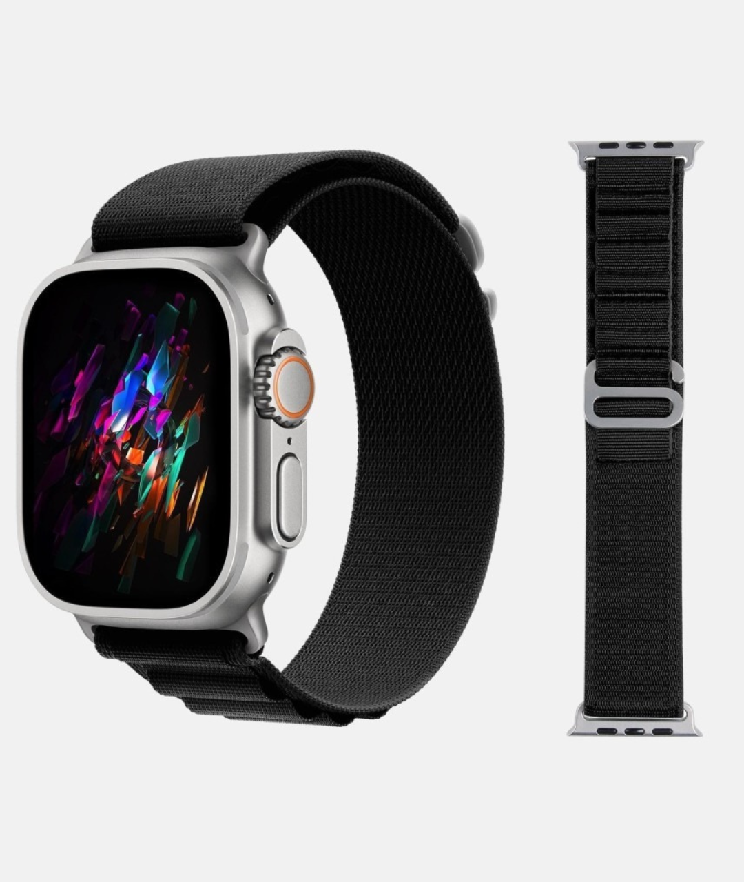 Alpine Loop Band For Apple Watch Series ULTRA/9/8/7/6/5/4 SE- BLACK