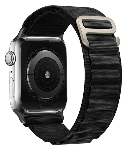 Alpine Loop Band For Apple Watch Series ULTRA/9/8/7/6/5/4 SE- BLACK