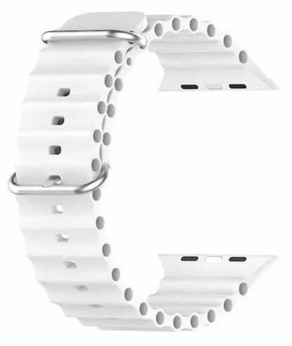 Ocean Band For Apple Watch Series ULTRA/9/8/7/6/5/4 SE- WHITE