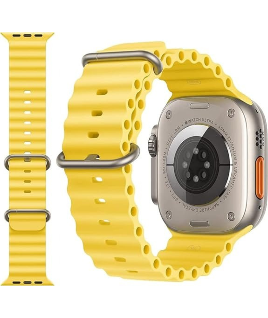 Ocean Band For Apple Watch Series ULTRA/9/8/7/6/5/4 SE- YELLOW